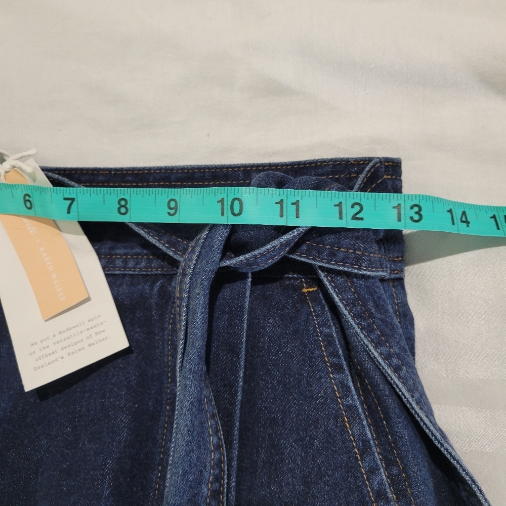 Madewell x Karen Walker® Denim Killick Skirt J7906 Size 00 - Picture 9 of 10